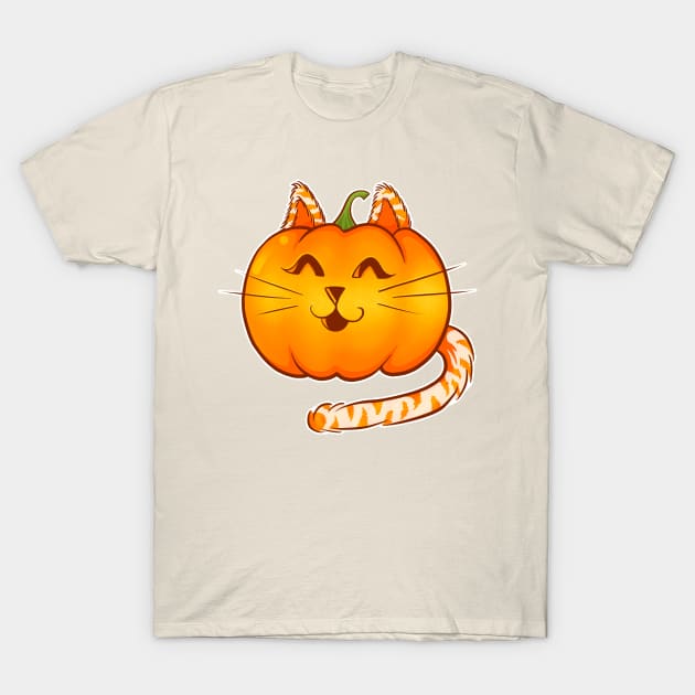 Pumpkin Kitty T-Shirt by Leonie Jonk